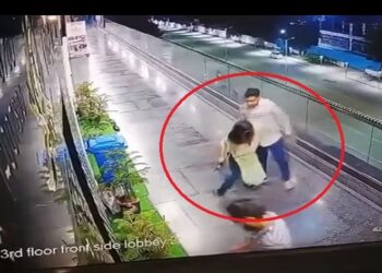 The victim woman who was attacked by the accused Mohsin outside Galaxy Spa (India.com)