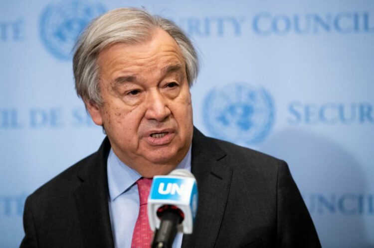 Secretary General (UN)  Antonio Guterres