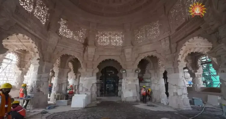 Ram Janmbhoomi Trust Shares Images Of Carvings Inside Under-Construction Temple