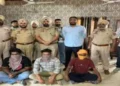 Punjab Police with four operatives of Babbar Khalsa International (BKI)
