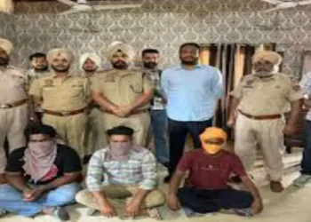 Punjab Police with four operatives of Babbar Khalsa International (BKI)