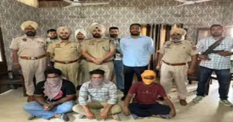 Punjab Police with four operatives of Babbar Khalsa International (BKI)