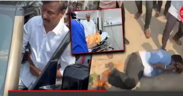 BRS MP Kotha Prabhakar Reddy stabbed in stomach during election campaign