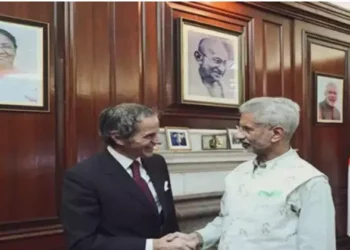 (Left) International Atomic Energy Agency (IAEA) Director General Rafael Grossi(Right)EAM Jaishankar