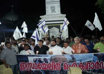 Krishna Kumar inaugurates the peace march