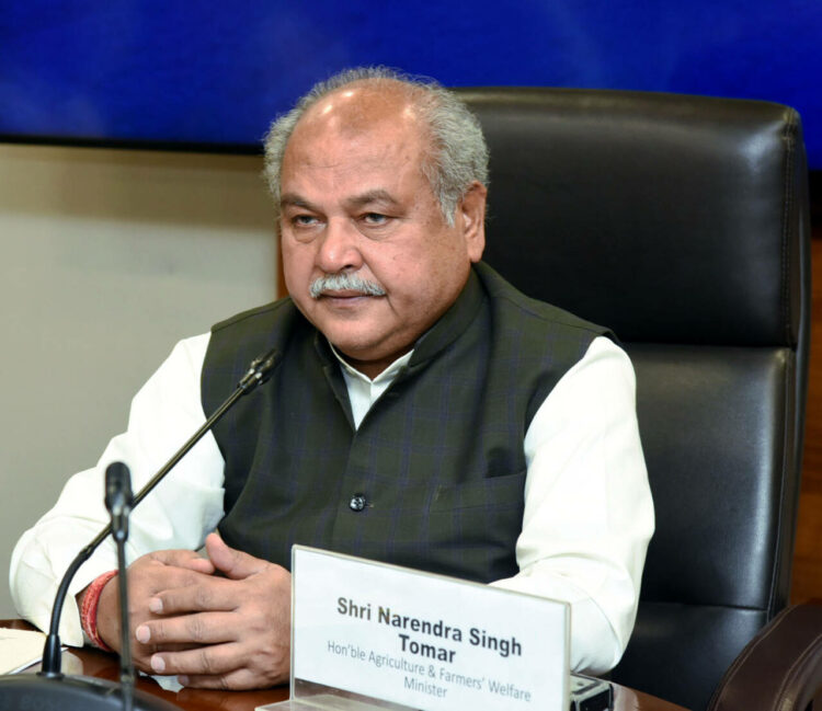 The Union Minister of Agriculture and Farmers Welfare, Shri Narendra Singh Tomar