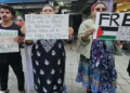 Police took action against those who came out in support of Palestine in Bengaluru