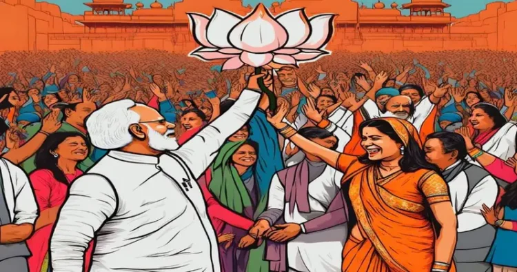 An illustration put up by the BJP on X