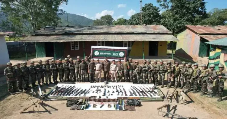 Security forces recover huge cache of arms