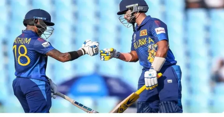 Sri Lanka register first win in Cricket World Cup 2023