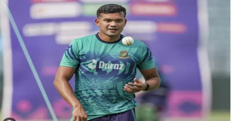 Bangladesh cricketer Tashkin Ahmed