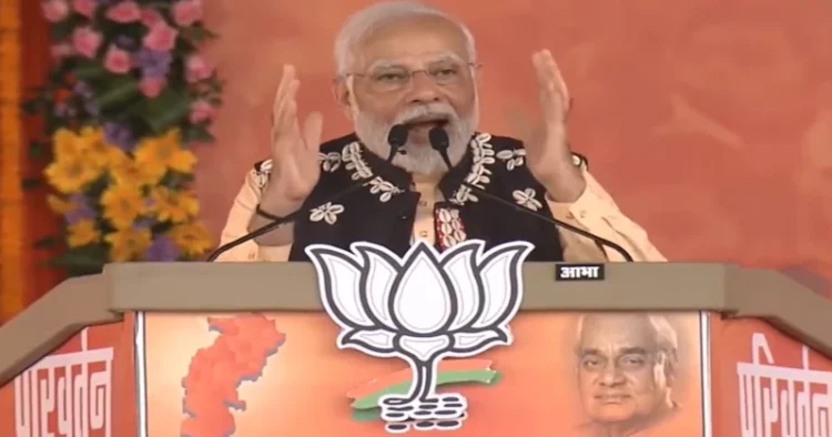 Prime Minister Narendra Modi, addressing the rally in Chhattisgarh