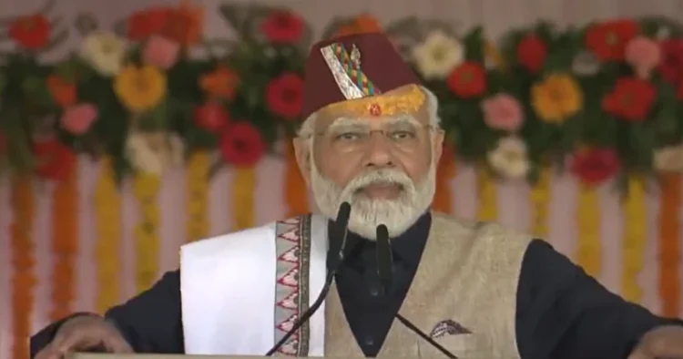 Prime Minister Narendra Modi, addressing the rally in Uttarakhand