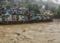 Flooded Teesta River in North Sikkim