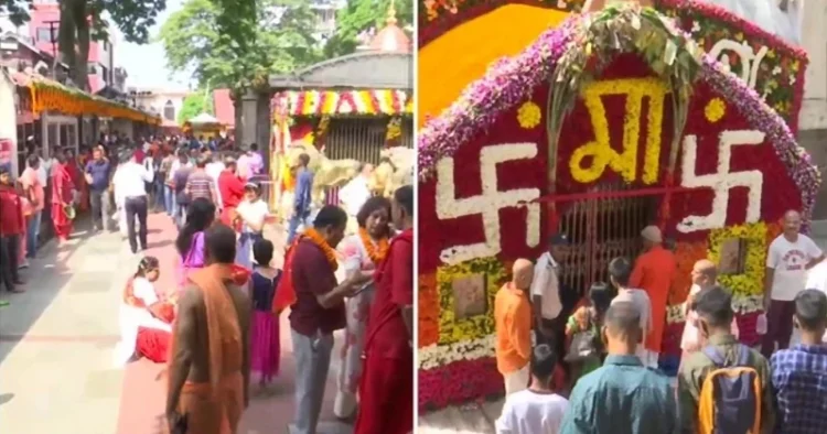 Devotees gather to visit Ma Kamakhya, at Guwahati's Kamakhya Temple