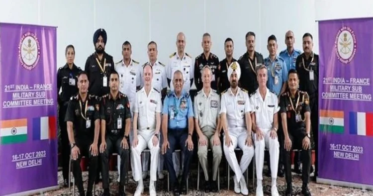 21st edition of the India-France Military Sub Committee (MSC) meeting at the Air Force Station in Delhi