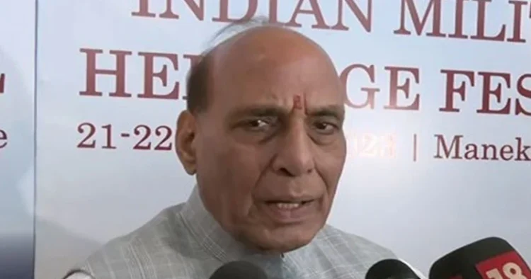 Defence Minister, Rajnath Singh at the Indian Military Heritage festival