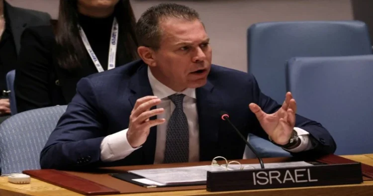 Israel’s Ambassador to the United Nations Gilad Erdan