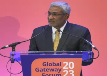 MEA Secretary, Dammu Ravi at Global Gateway Forum in Brussels