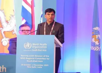 Union Health Minister Mansukh Mandaviya, addressing the event