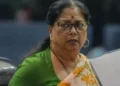 Former CM of Rajasthan and BJP Leader Vasundhra Raje Scindhia