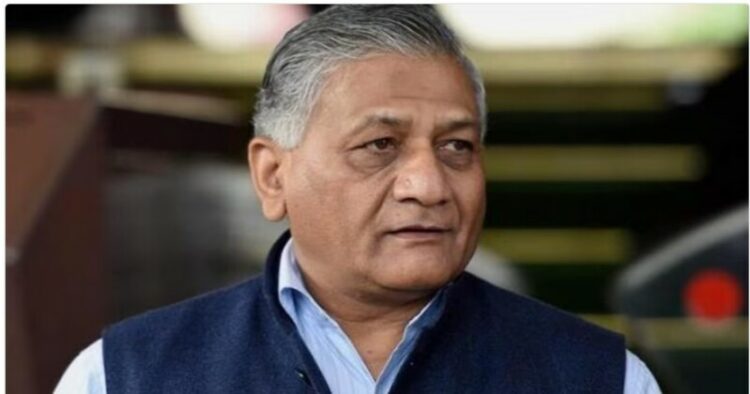 Union Minister and former Army chief General VK Singh