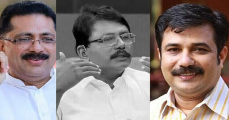 CPM leaders K T Jaleel, K Anilkumar and A M Arif (Source: JanamOnline)