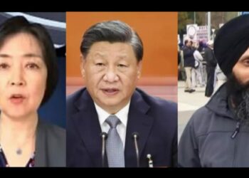 Jennifer Zeng, Chinese president Xi Jinping and Hardeep Singh Nijjar (From left to right, Amar Ujala and Times Now)