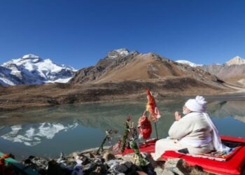 Prime Minister Narendra Modi at Parvati Kund