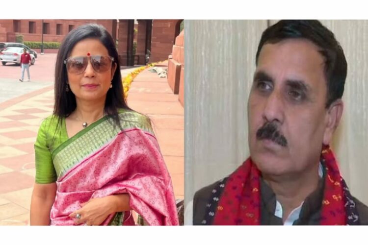 TMC MP Mahua Moitra who is at the center of this scandal and Vinod Sonkar, Chairman of the Lok Sabha Committee on Ethics (Live News and The Statesmen)