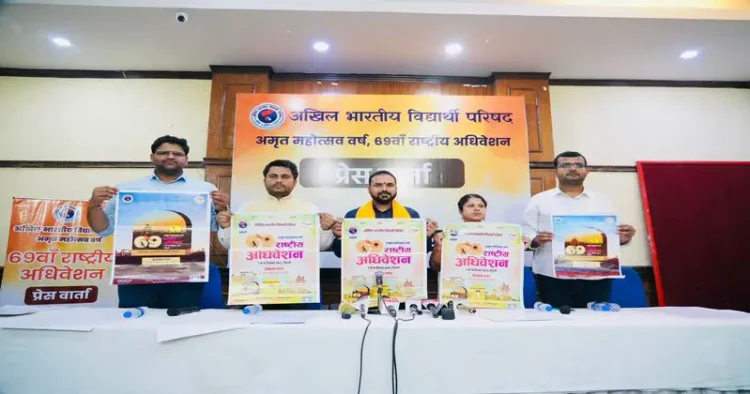 ABVP Launches Poster for its 69th National Conference in Delhi