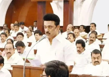 Chief Minister MK Stalin addressing the assembly