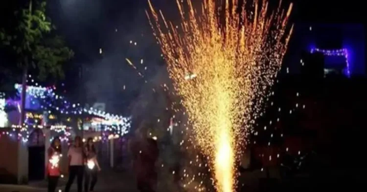 Representative image of bursting of firecrackers