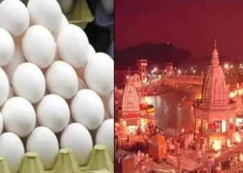 Uproar in Haridwar after an Islamist youth was caught selling eggs at Har ki Pauri