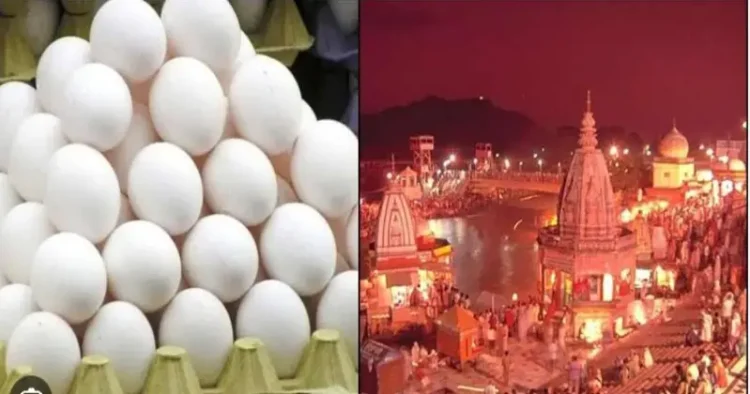Uproar in Haridwar after an Islamist youth was caught selling eggs at Har ki Pauri