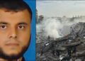 Left: Hamas Commander Ibrahim Biari, Right: Israeli Airstrike