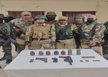 Security forces recover cache of arms in violnce hit Manipur