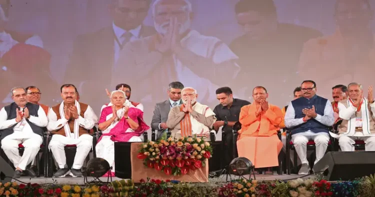 PM Narendra Modi attends an event in honour of Sant Mirabai on her 525th Birth Anniversary
