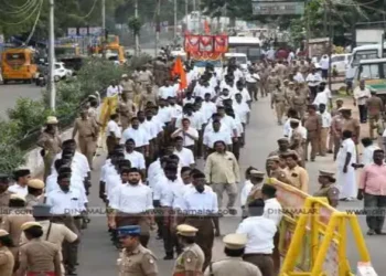 RSS takes out Route March after winning legal battle against DMK govt