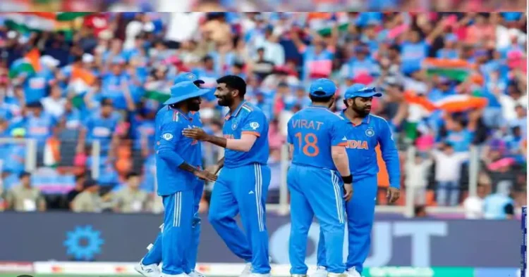 India win the Cricket World Cup 2023 match against Sri Lanka