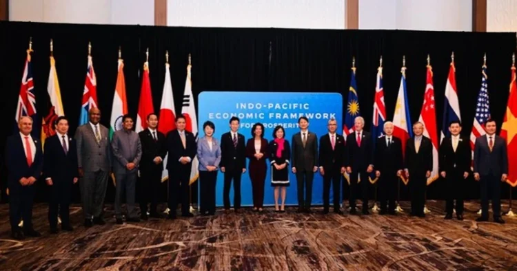 Indo-Pacific Economic Framework (IPEF) pose for a family photograph in San Francisco