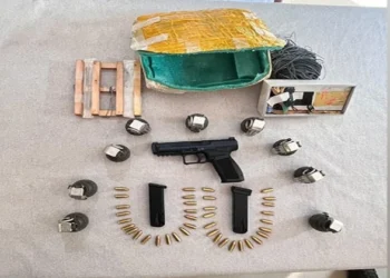 9 grenades, one pistol, 2 Magazines of pistol, 38 rounds of ammunition and an IED seized by Jammu & Kashmir Police