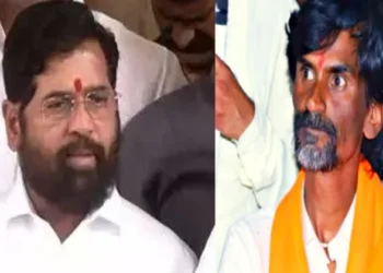 Maharashtra CM Eknath Shinde (Left), Maratha Reservation activist Manoj Jarange Patil (Right)