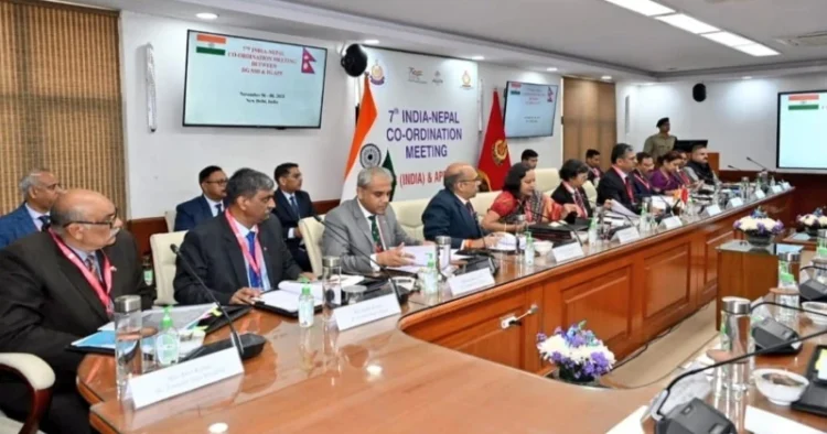 7th India-Nepal Coordination Meeting being held in Delhi
