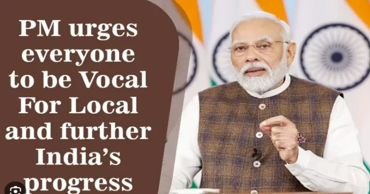 PM Modi once again bats for Vocal for Local