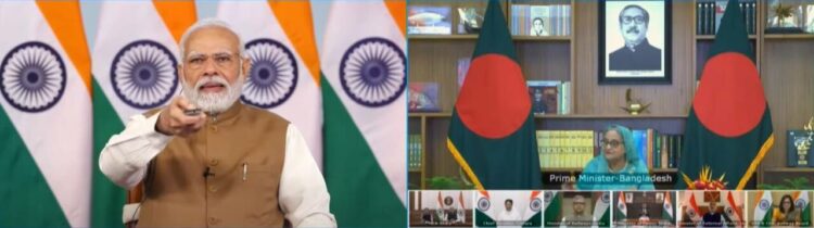PM Modi and Sheikh Hasina virtually inaugurated the ambitious rail project