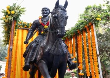 Statue of Chhatrapati Shivaji Maharaj at Kupwara in Jammu & Kashmir