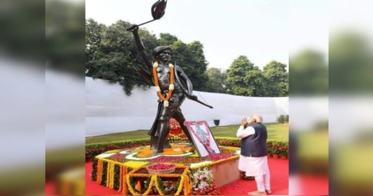 PM Modi pays tributes to Bhagwan Birsa Munda, on Janjatiya Gaurav Divas