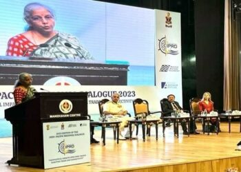 Union Finance Minister Nirmala Sitharaman addressing Indo-Pacific Regional Dialogue 2023