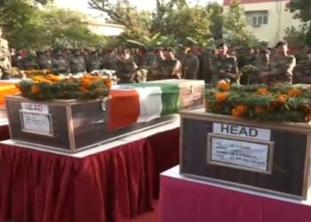 Wreath-laying ceremony for five Army personnel underway in Jammu